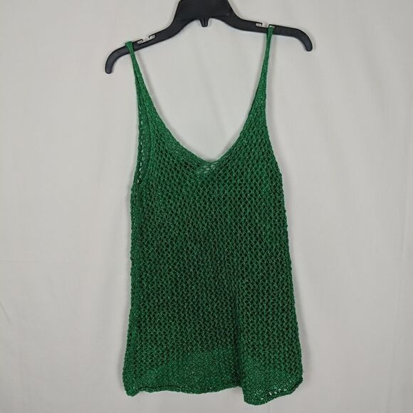 Torn by Ronny Kobo Chrissy Tank Top Green Crosh Kn - Picture 5 of 6
